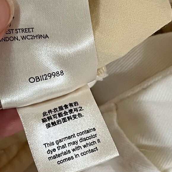 Anthropologie Scout Slim Pleated Pants Slouchy Lyocell In Cream 27 - Picture 12 of 15